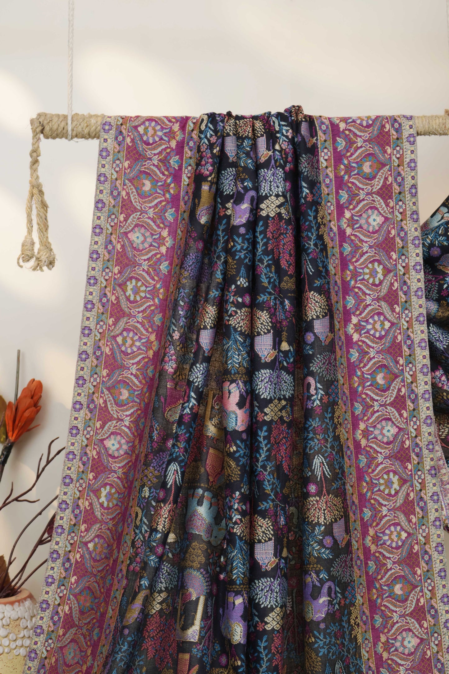 Pure Pashmina indian kani Shawl PDWSH41