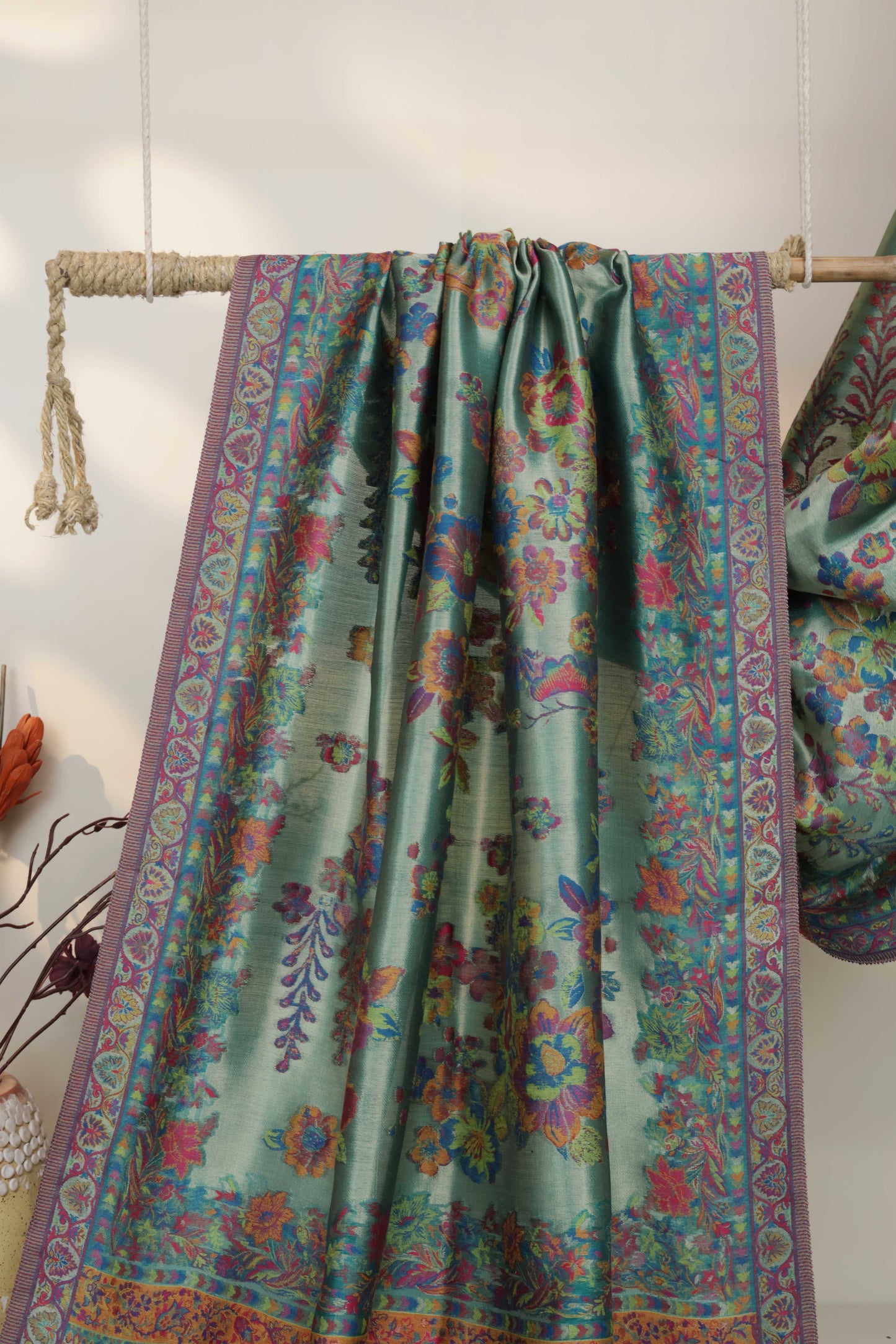 Pure Pashmina indian kani Shawl PDWSH42