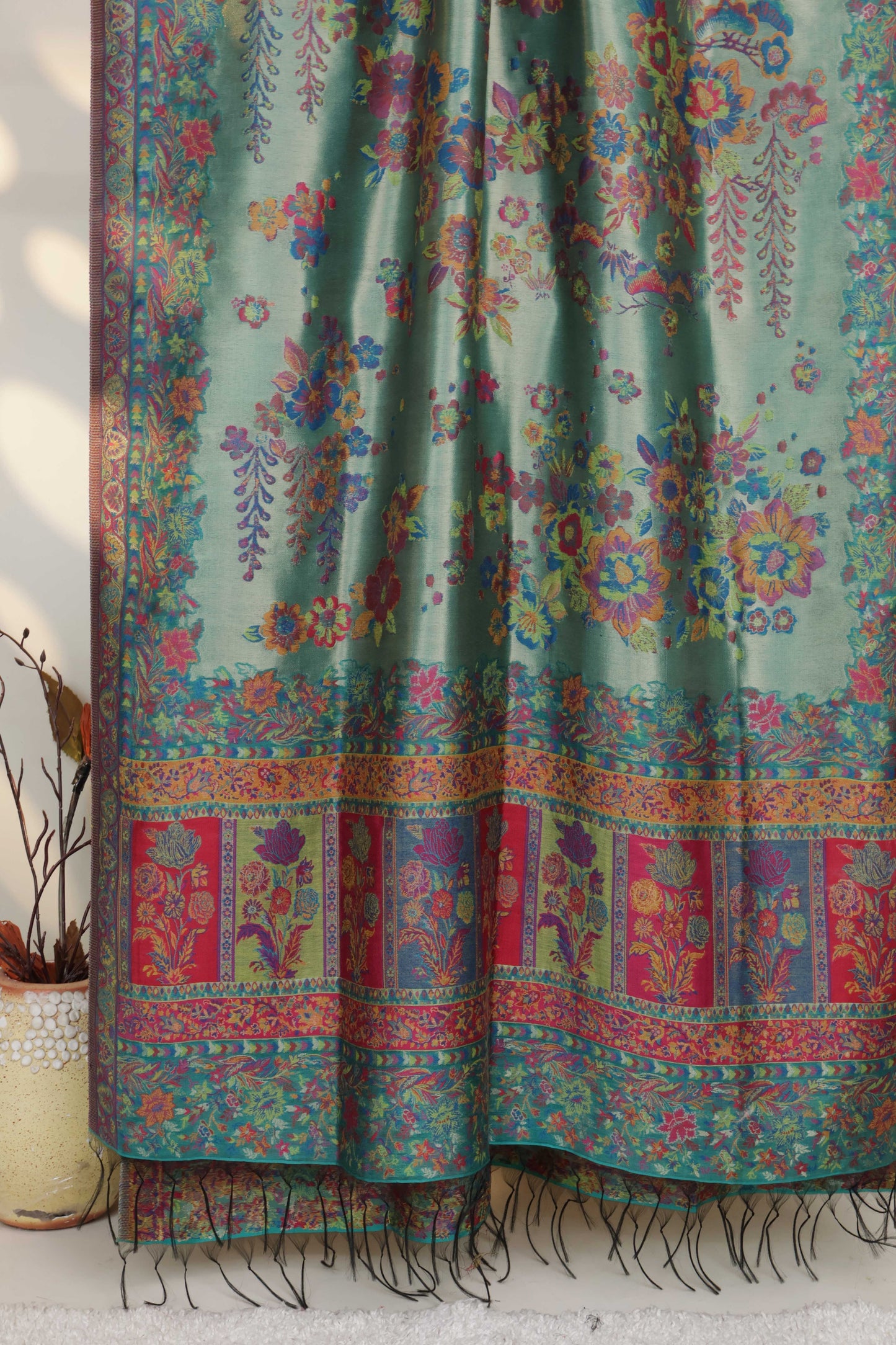 Pure Pashmina indian kani Shawl PDWSH42