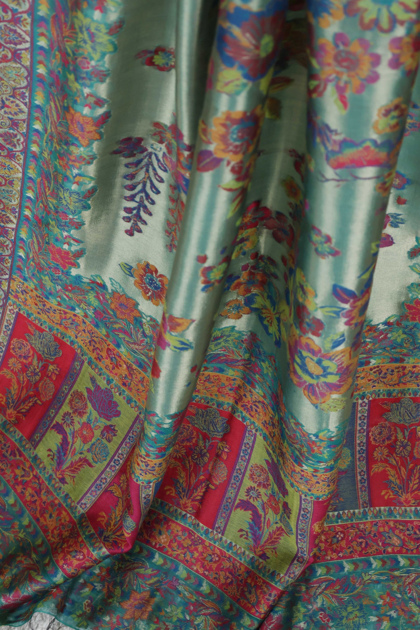 Pure Pashmina indian kani Shawl PDWSH42