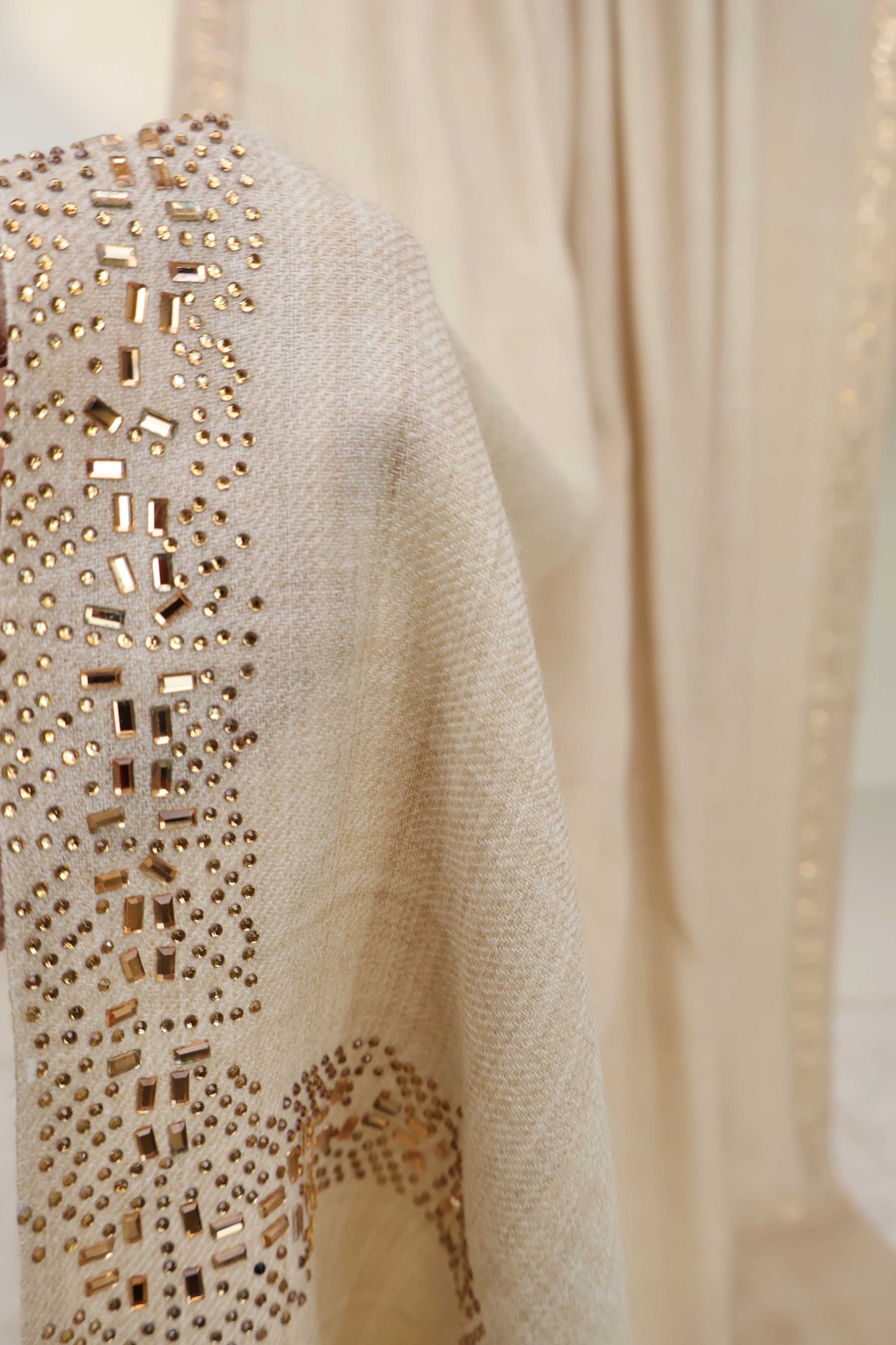 Stone Border Pashmina Shawl  PDWSH47