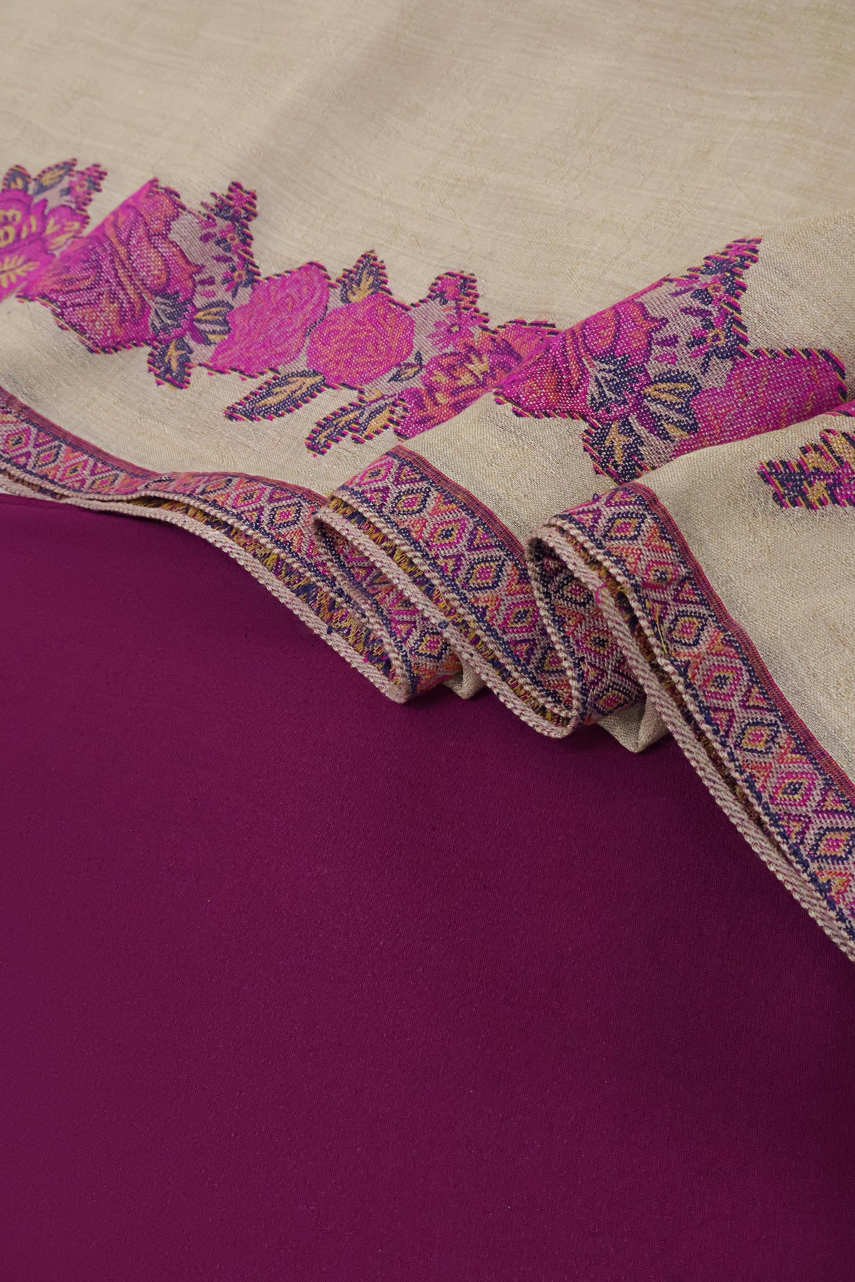 3Piece -Karandi with Pashmina Shawl KP26DMJ02