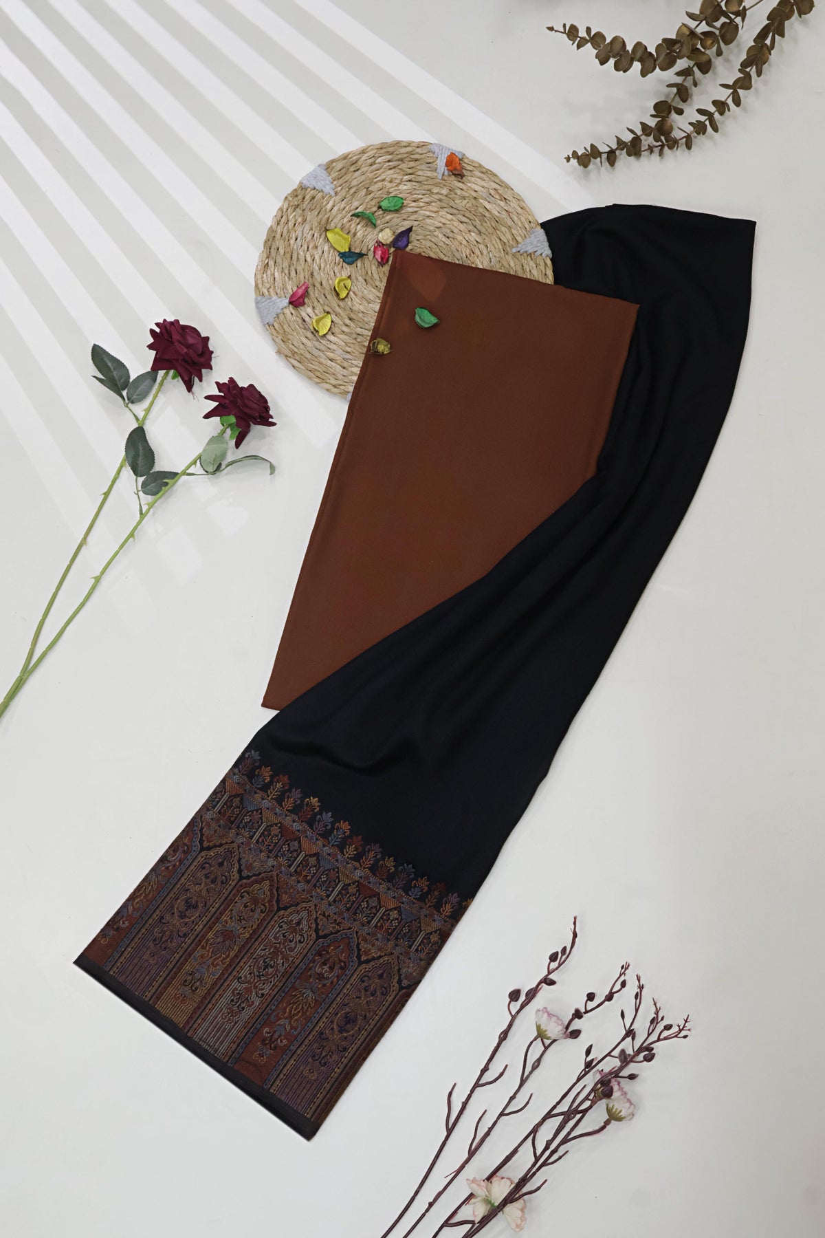 3Piece -Karandi with Pashmina Shawl KP26DRS07