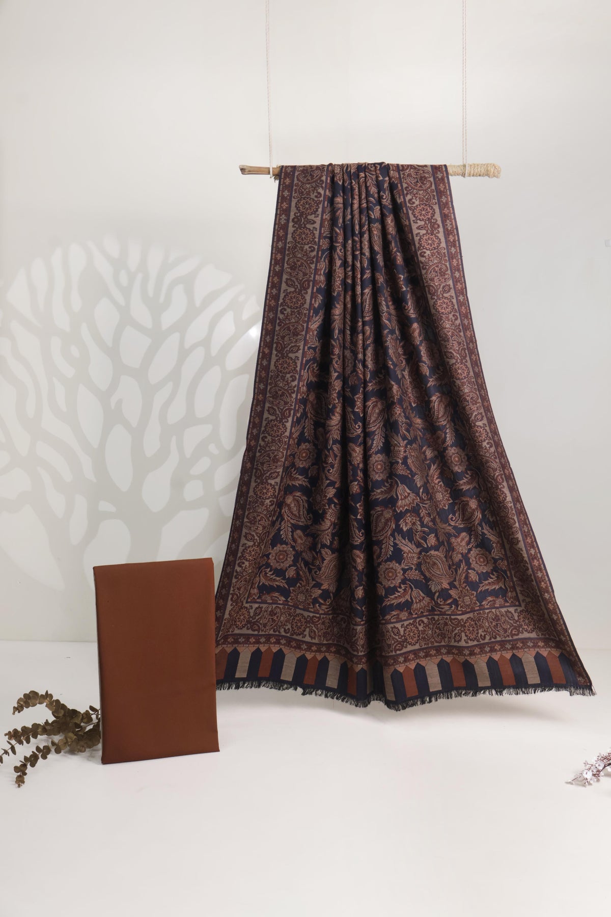 3Piece -Karandi with Pashmina Shawl KP26DRS08