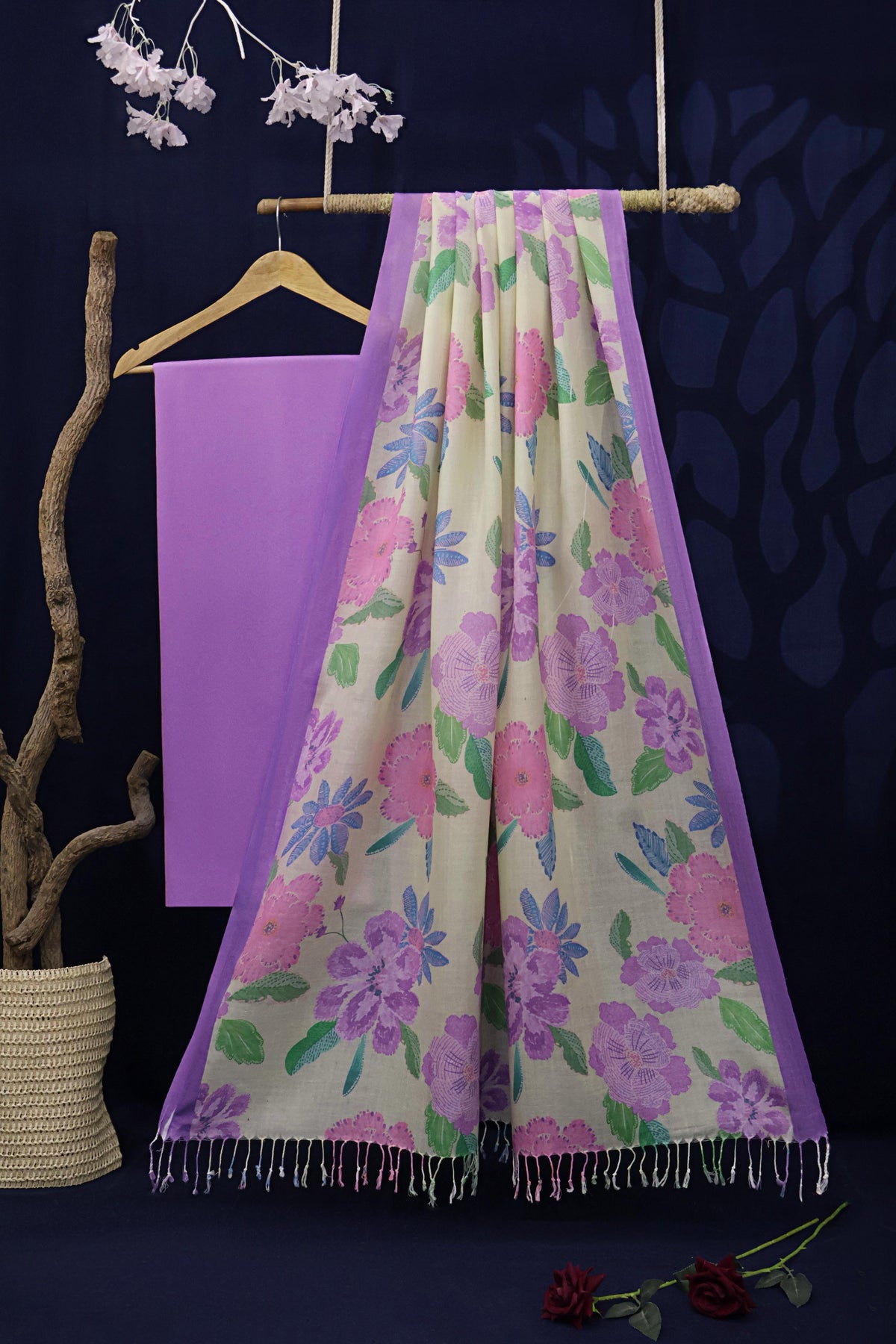 3Piece -Karandi with Rashmina Shawl KP26LPR02