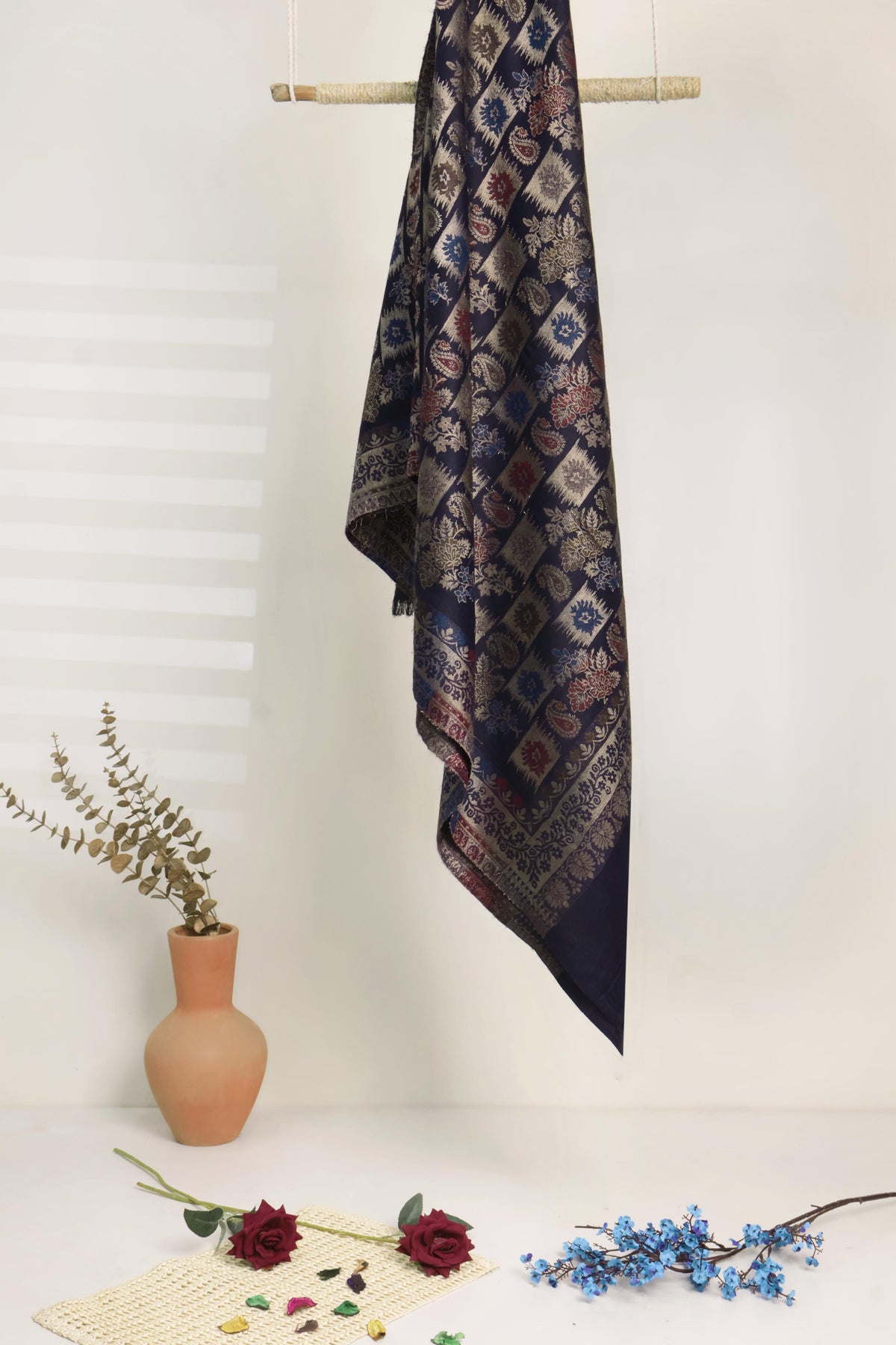 3Piece -Karandi with Pashmina Shawl KP26DMR22