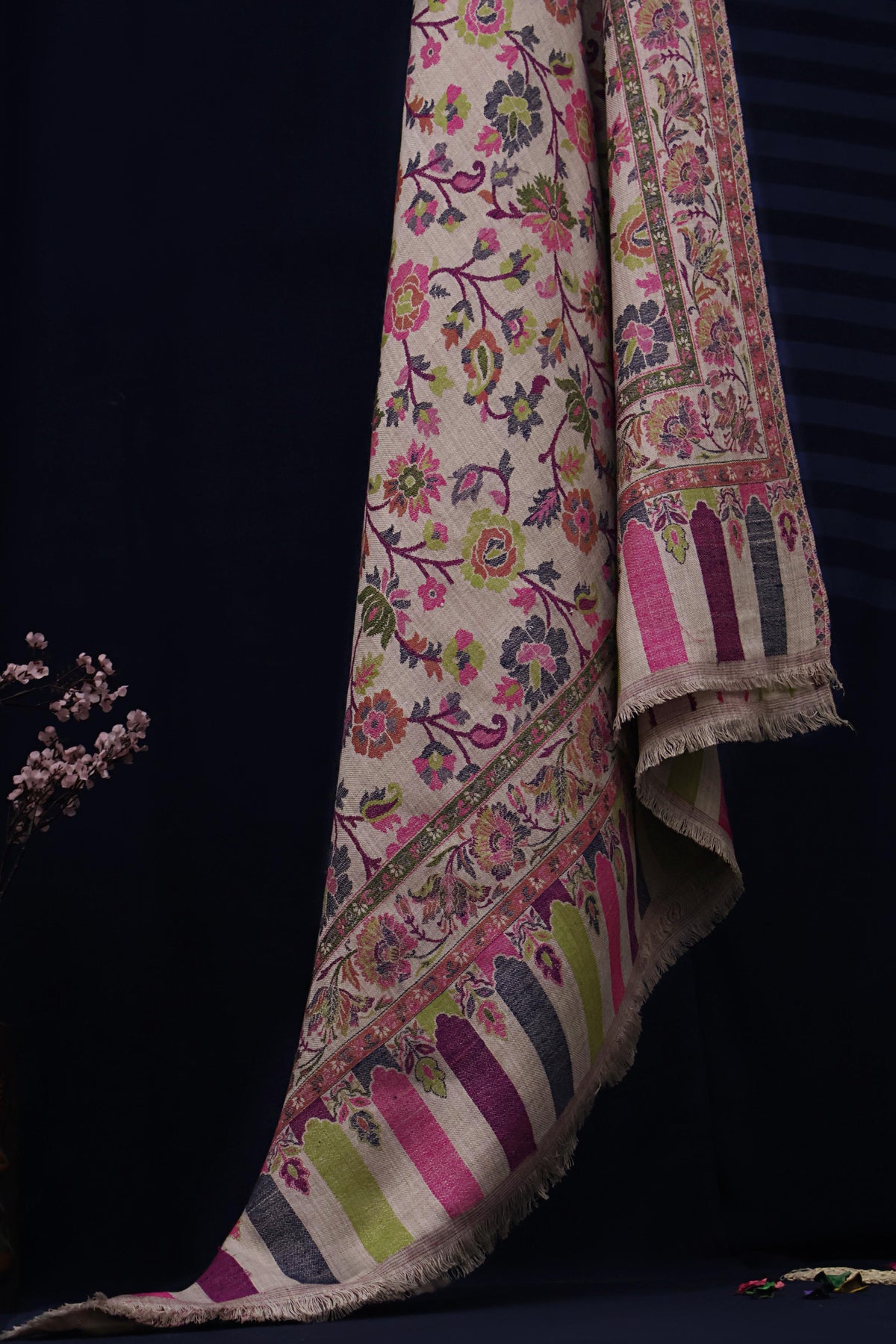 3Piece -Karandi with Pashmina Shawl KP26DMJ03