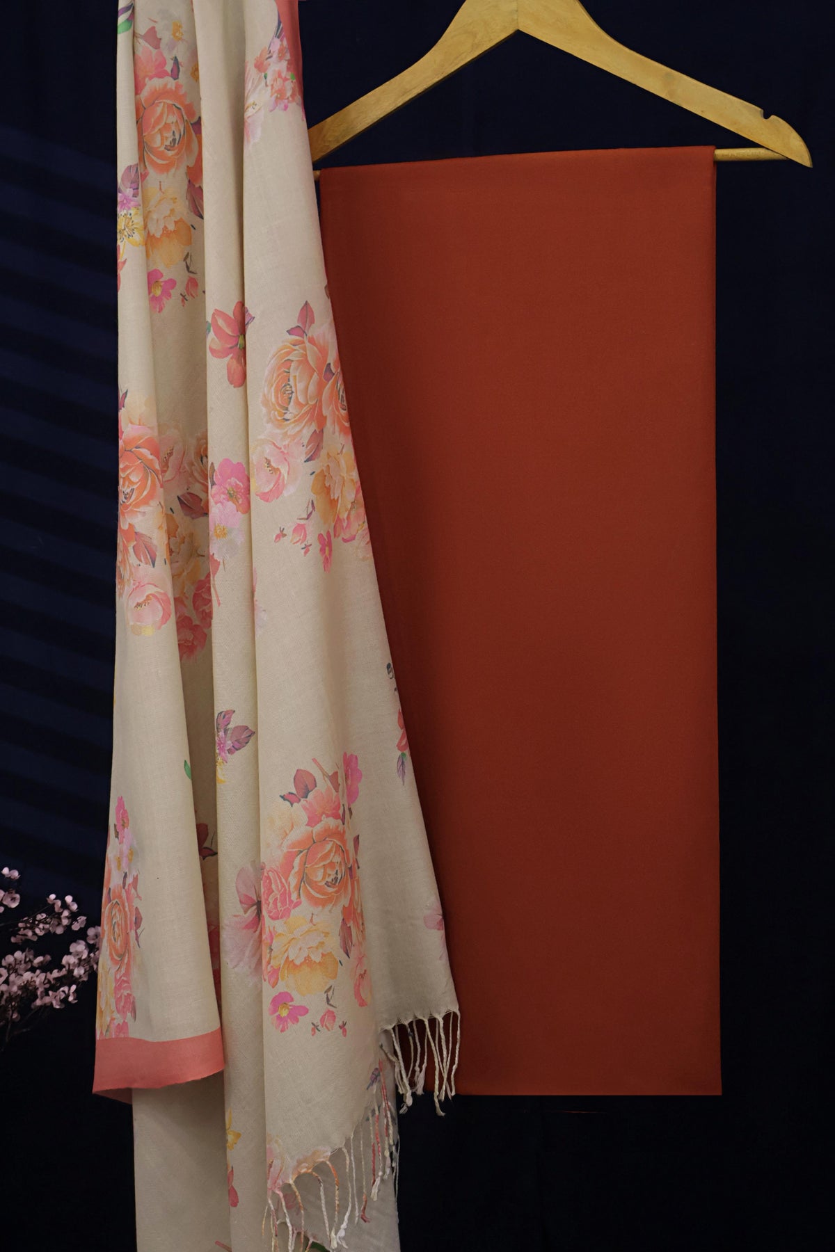 3Piece -Karandi with Rashmina Shawl KP26ORG01