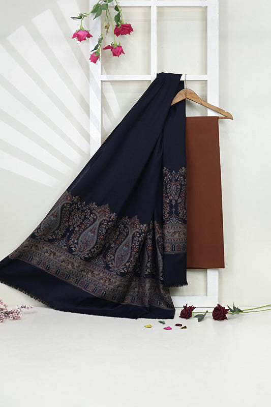 3Piece -Karandi with Pashmina Shawl KP26DRS22
