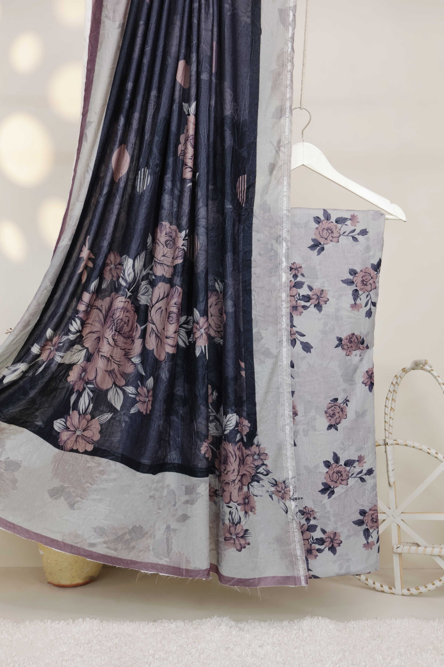 3Piece - Printed Micro Velvet Suit VC138