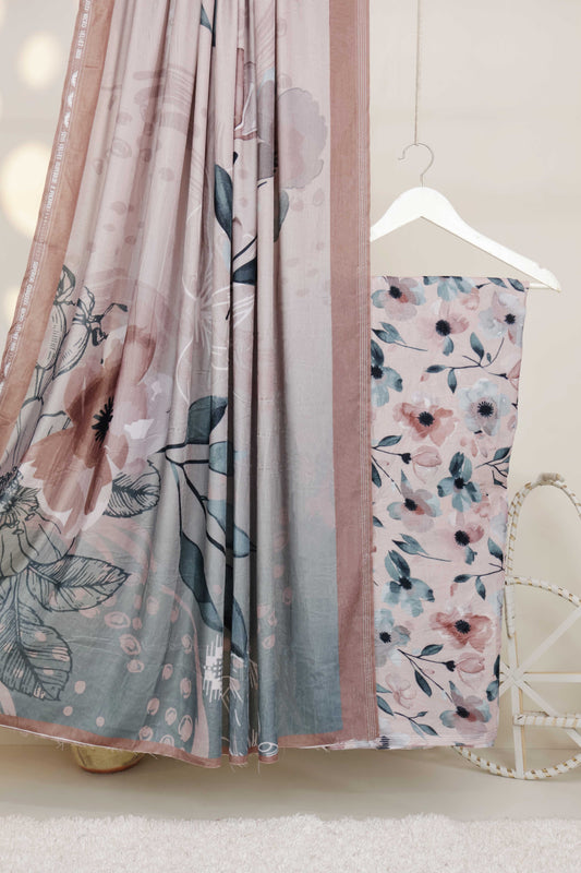 3Piece - Printed Micro Velvet Suit VC127