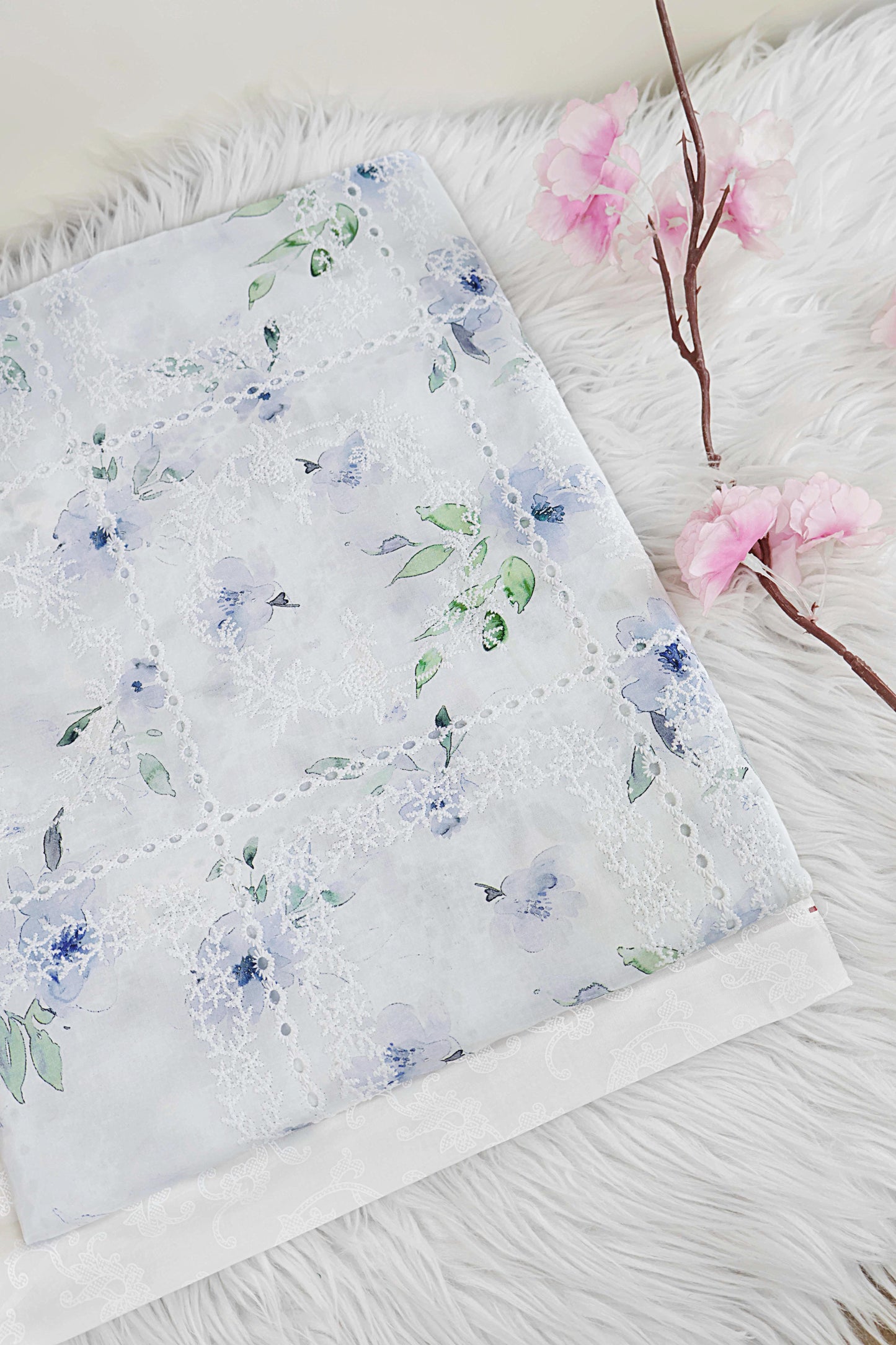 Shirt – Printed Embroidered Lawn L1PE130 A