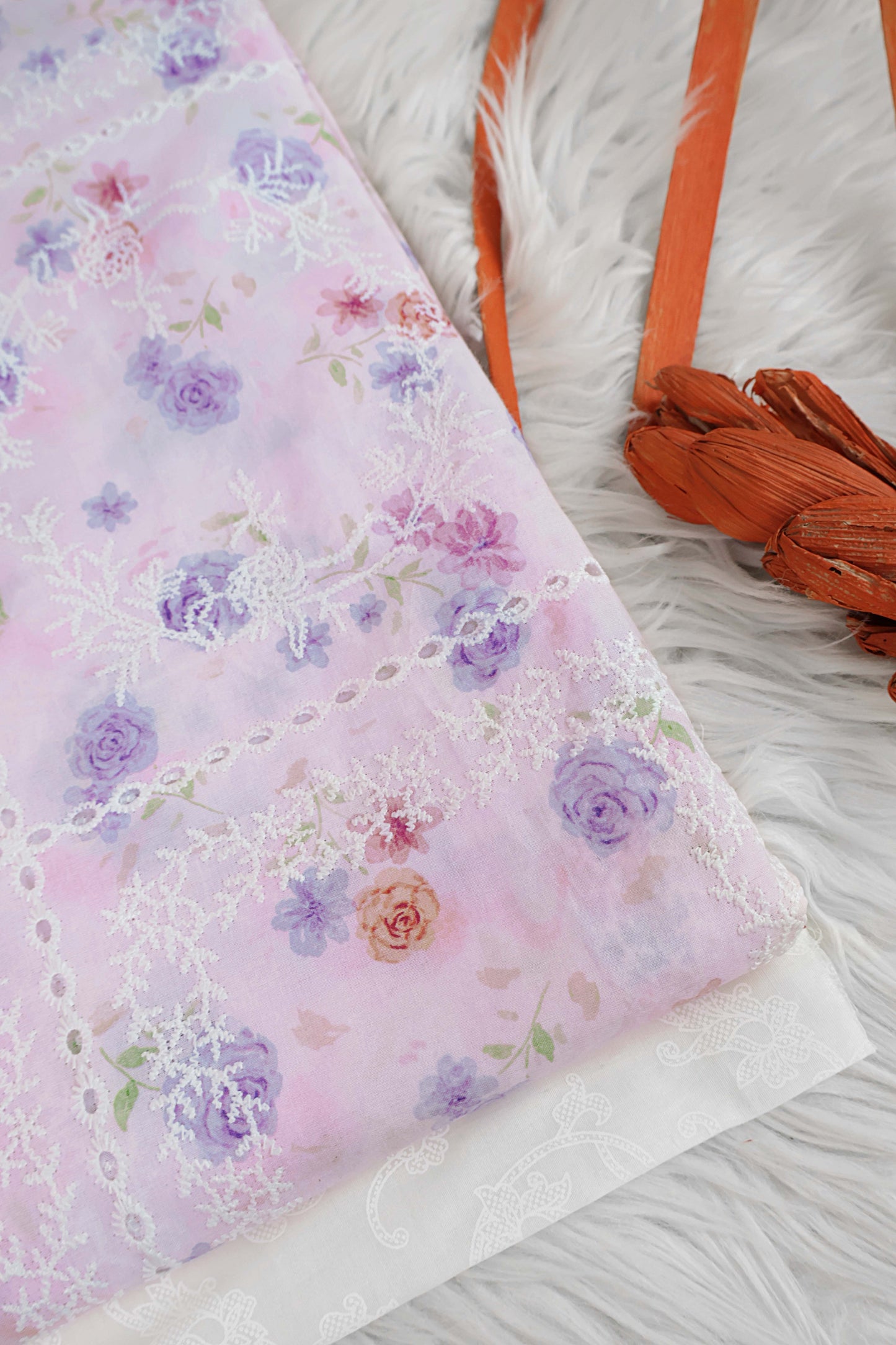2Piece – Printed Embroidered Lawn RB124