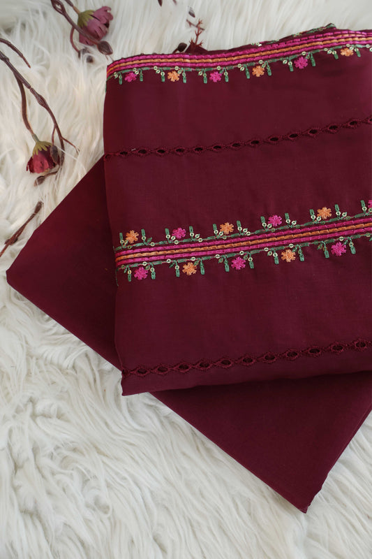 2Piece – Printed Embroidered Lawn EL2PSR140