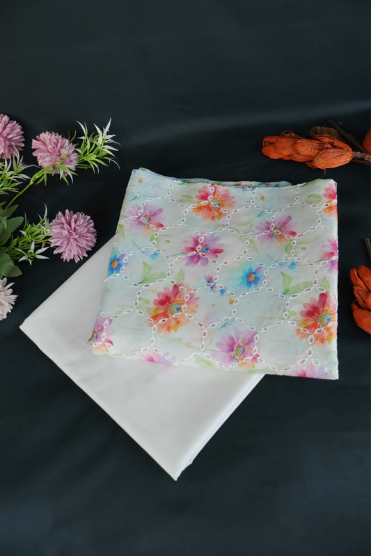 2Piece – Printed Embroidered Lawn S2P24