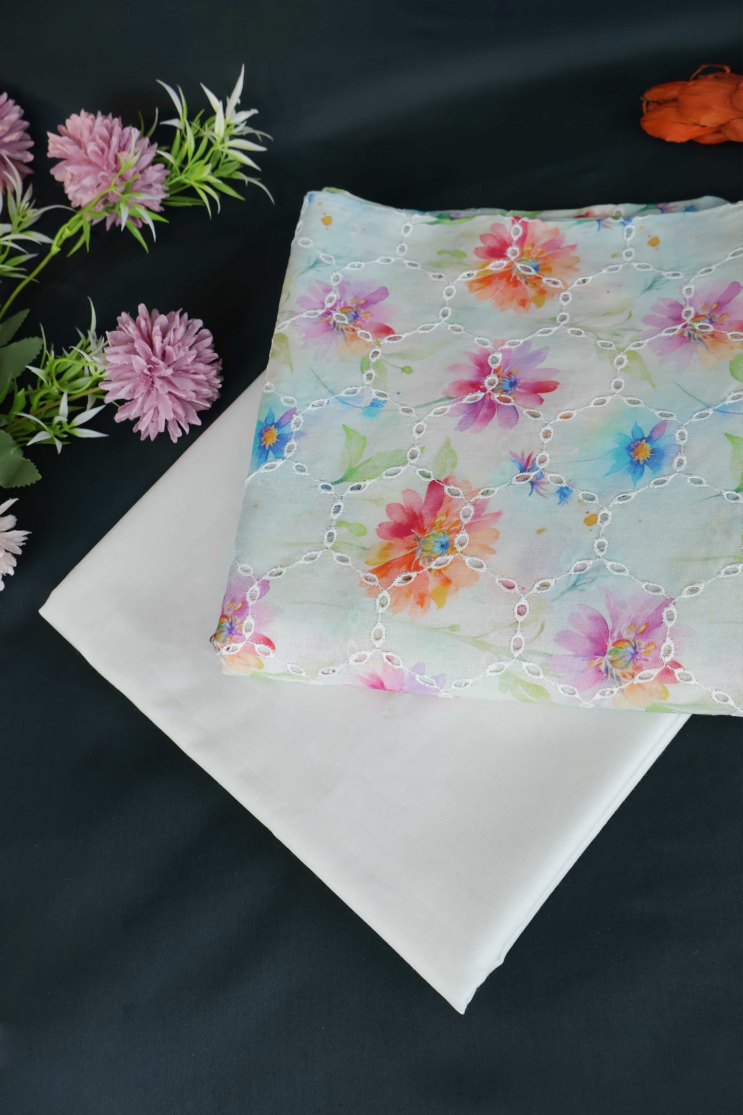 2Piece – Printed Embroidered Lawn S2P24