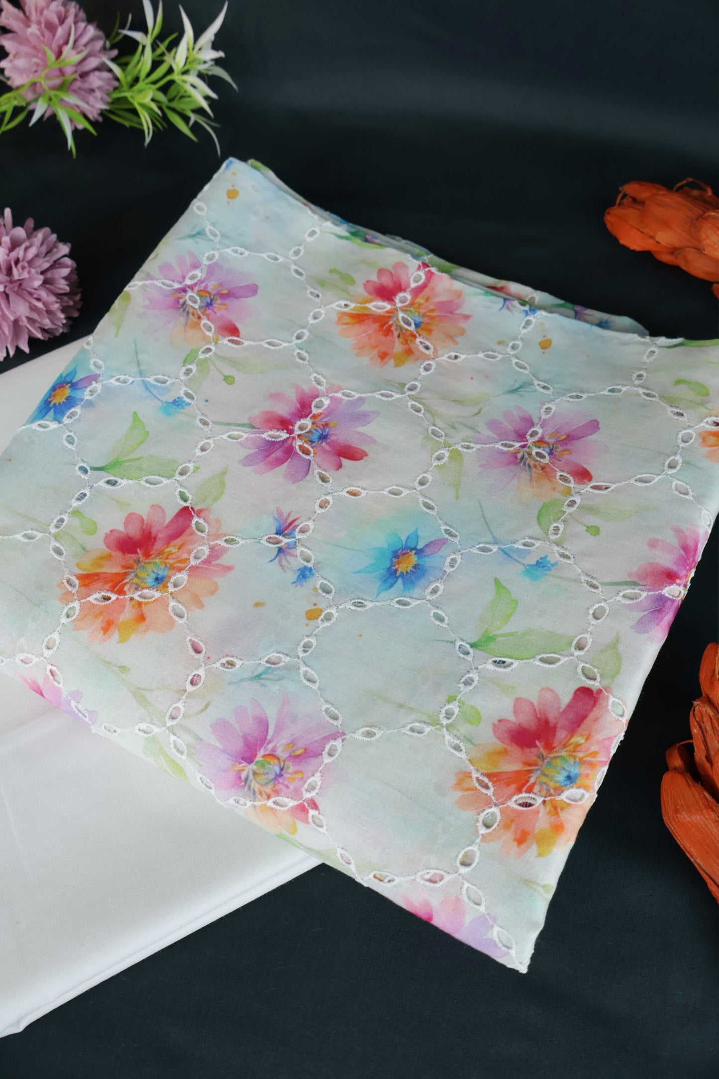2Piece – Printed Embroidered Lawn S2P24