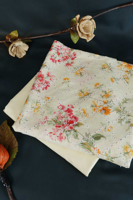 2Piece – Printed Embroidered Lawn S2P23