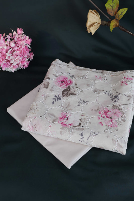 2Piece – Printed Embroidered Lawn S2P18