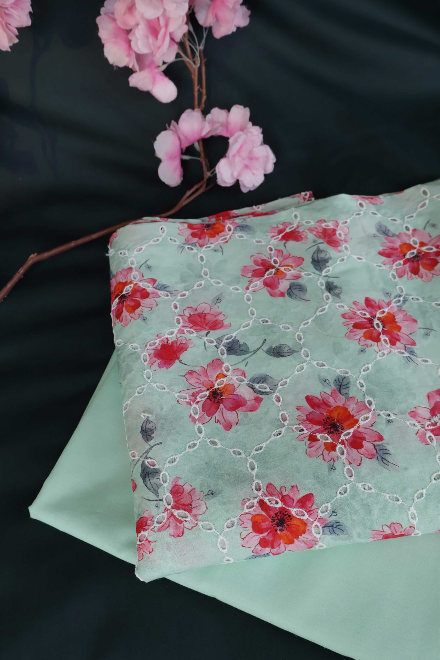 2Piece – Printed Embroidered Lawn S2P21