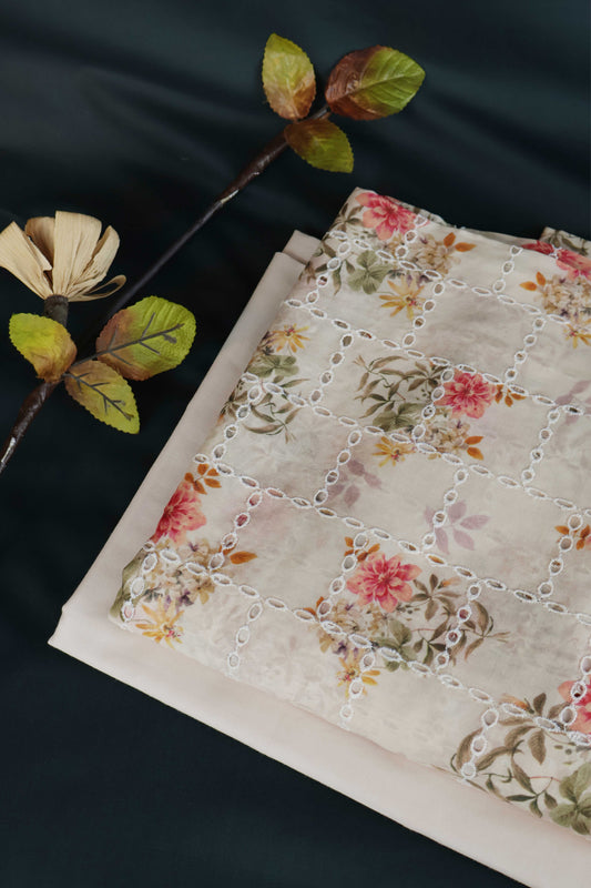 2Piece – Printed Embroidered Lawn S2P08