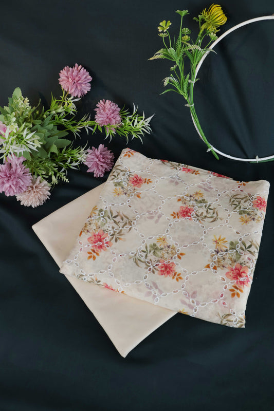 2Piece – Printed Embroidered Lawn S2P11