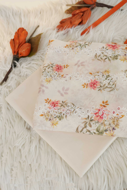 2Piece – Printed Embroidered Lawn S2P30