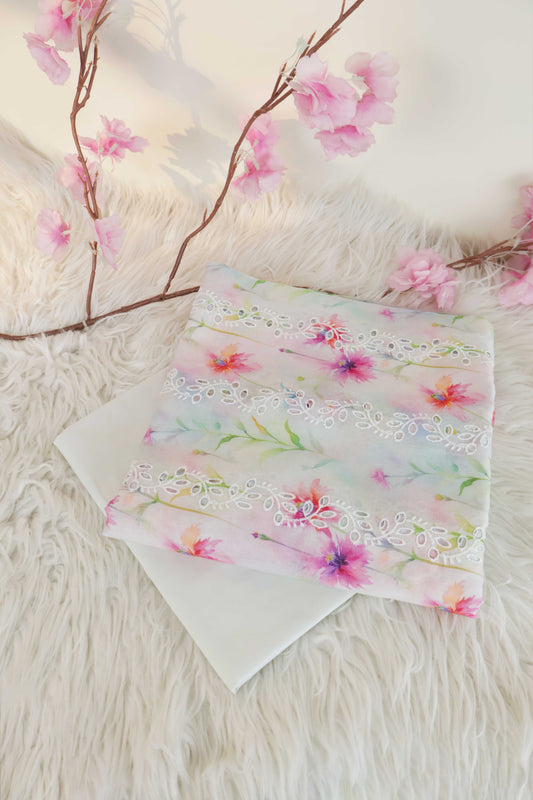 2Piece – Printed Embroidered Lawn S2P25