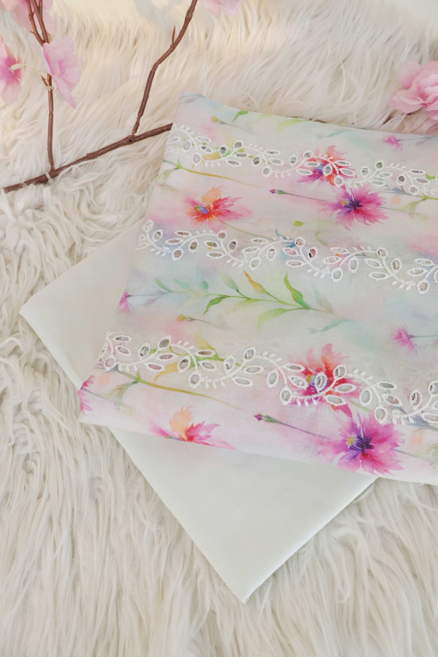 2Piece – Printed Embroidered Lawn S2P25
