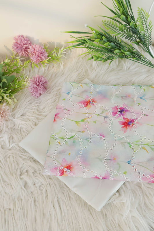 2Piece – Printed Embroidered Lawn S2P09