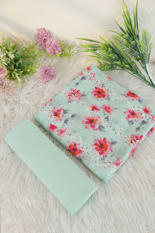 2Piece – Printed Embroidered Lawn S2P15