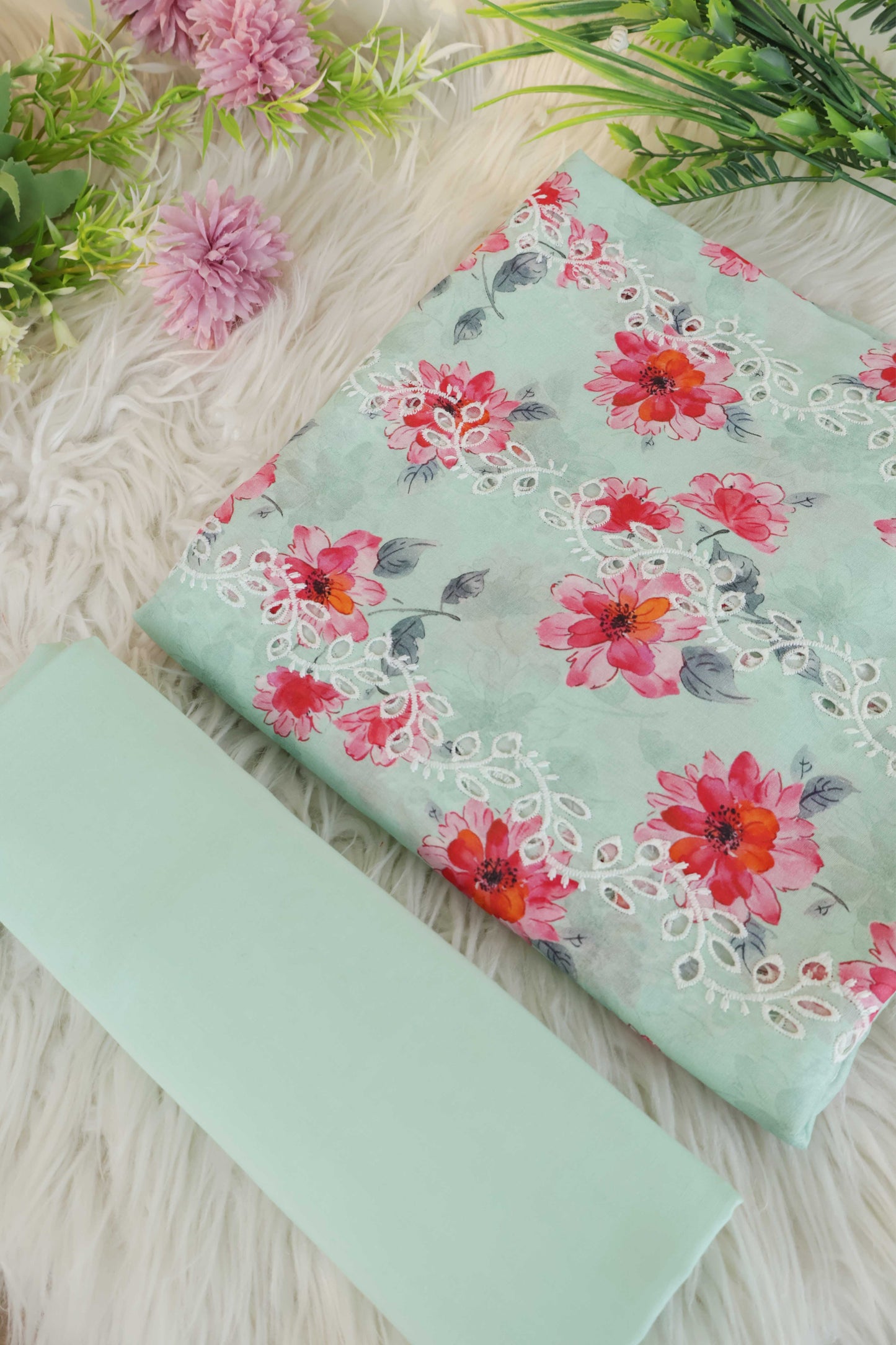 2Piece – Printed Embroidered Lawn S2P15