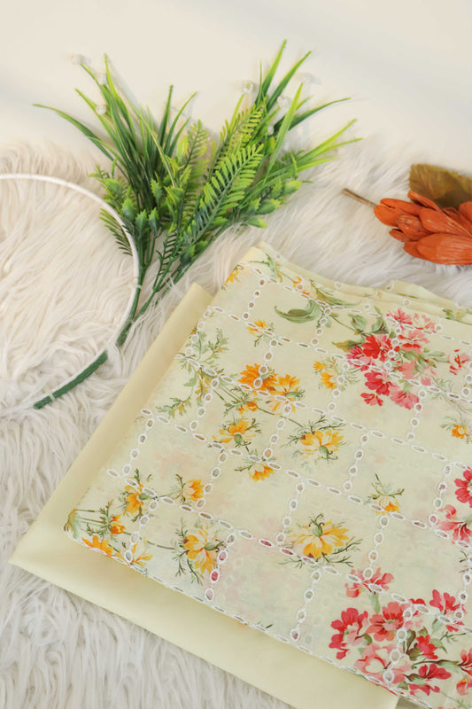 2Piece – Printed Embroidered Lawn S2P16