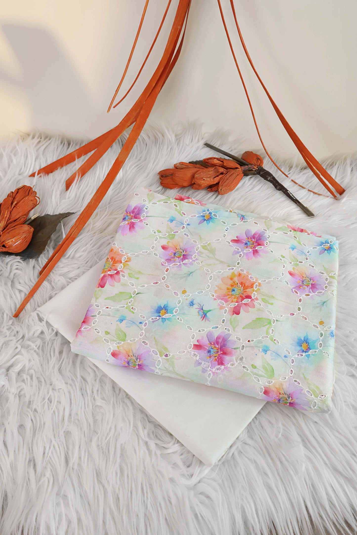 2Piece – Printed Embroidered Lawn S2P24A