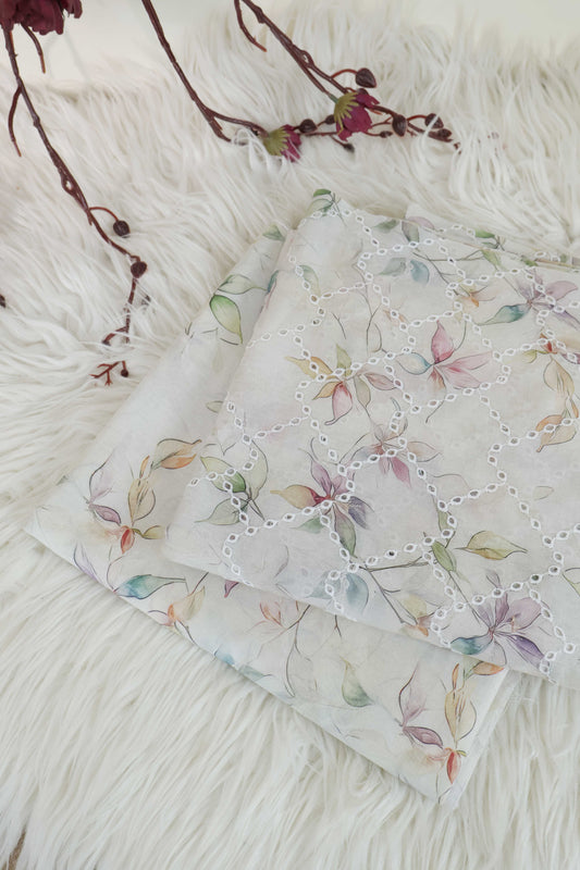 2Piece – Printed Embroidered Lawn EL2PSR52