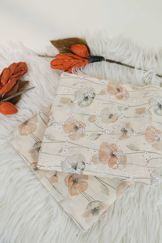 2Piece – Printed Embroidered Lawn EL2PSR66