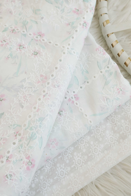 2Piece – Printed Embroidered Lawn RB08