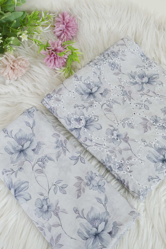 2Piece – Printed Embroidered Lawn EL2PSR111