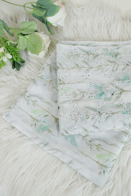 2Piece – Printed Embroidered Lawn EL2PSR110