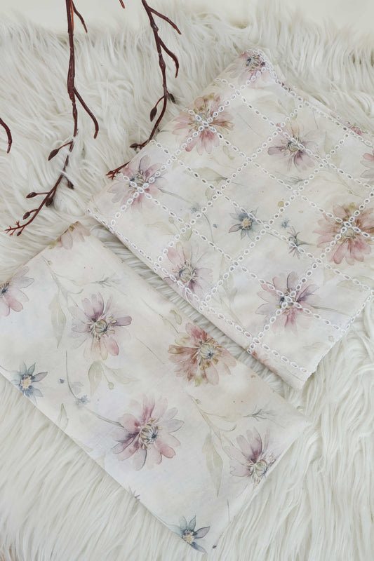 2Piece – Printed Embroidered Lawn EL2PSR33