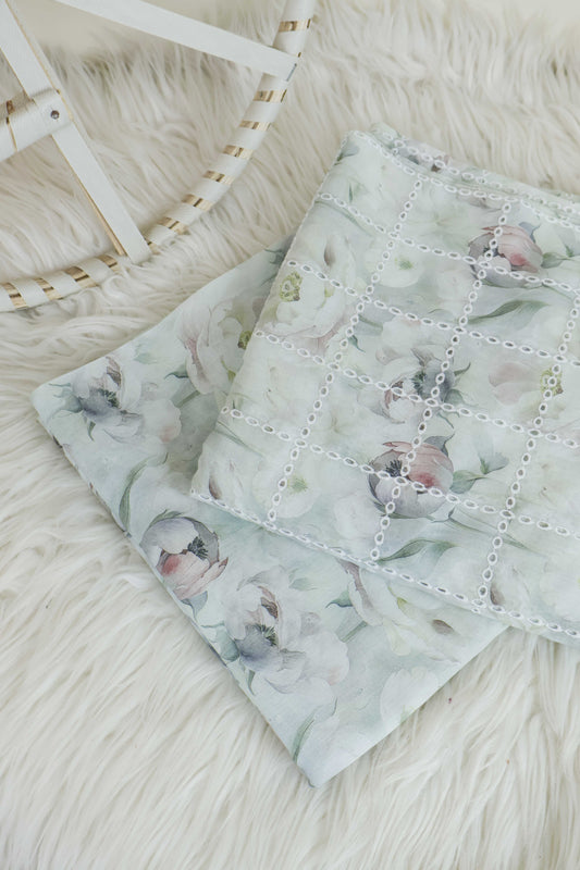 2Piece – Printed Embroidered Lawn EL2PSR36