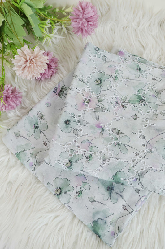 2Piece – Printed Embroidered Lawn EL2PSR102