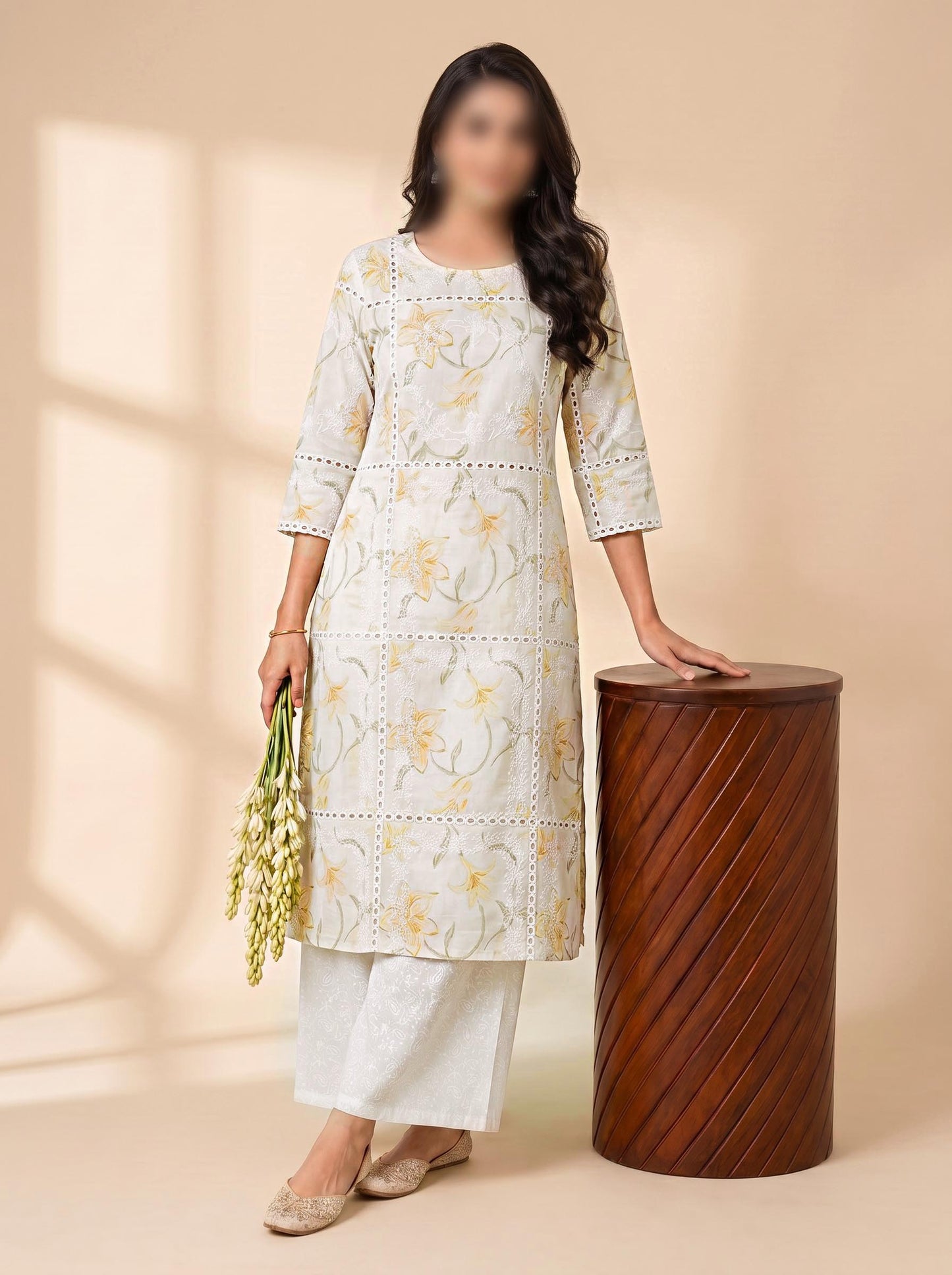 Shirt – Printed Embroidered Lawn L1PE74 A