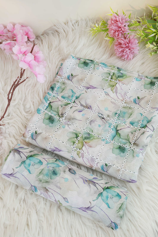 2Piece – Printed Embroidered Lawn EL2PSR40