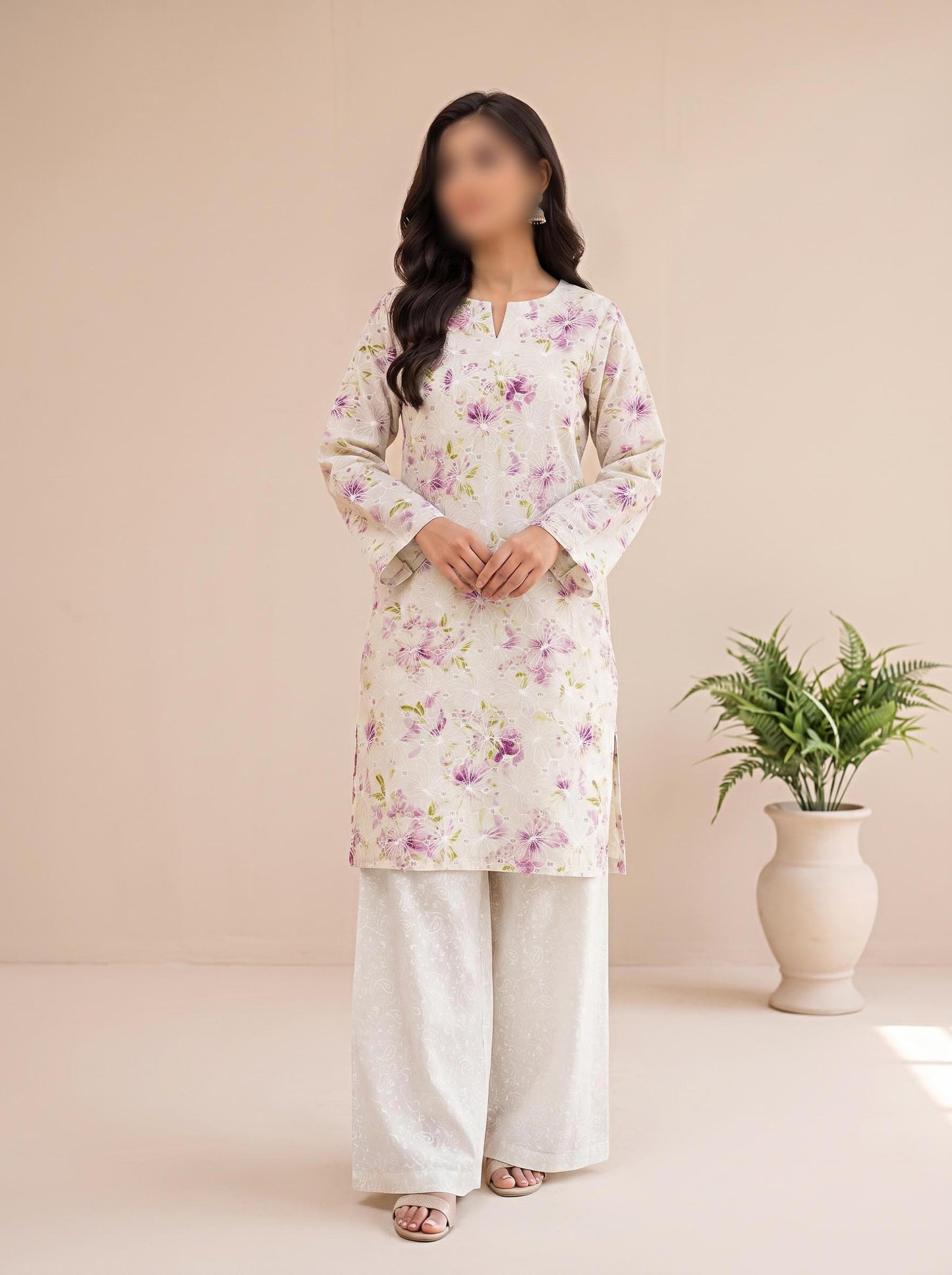 Shirt – Printed Embroidered Lawn L1PE84 A