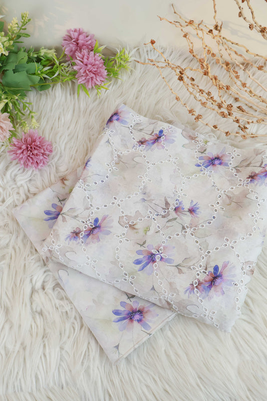 2Piece – Printed Embroidered Lawn EL2PSR45