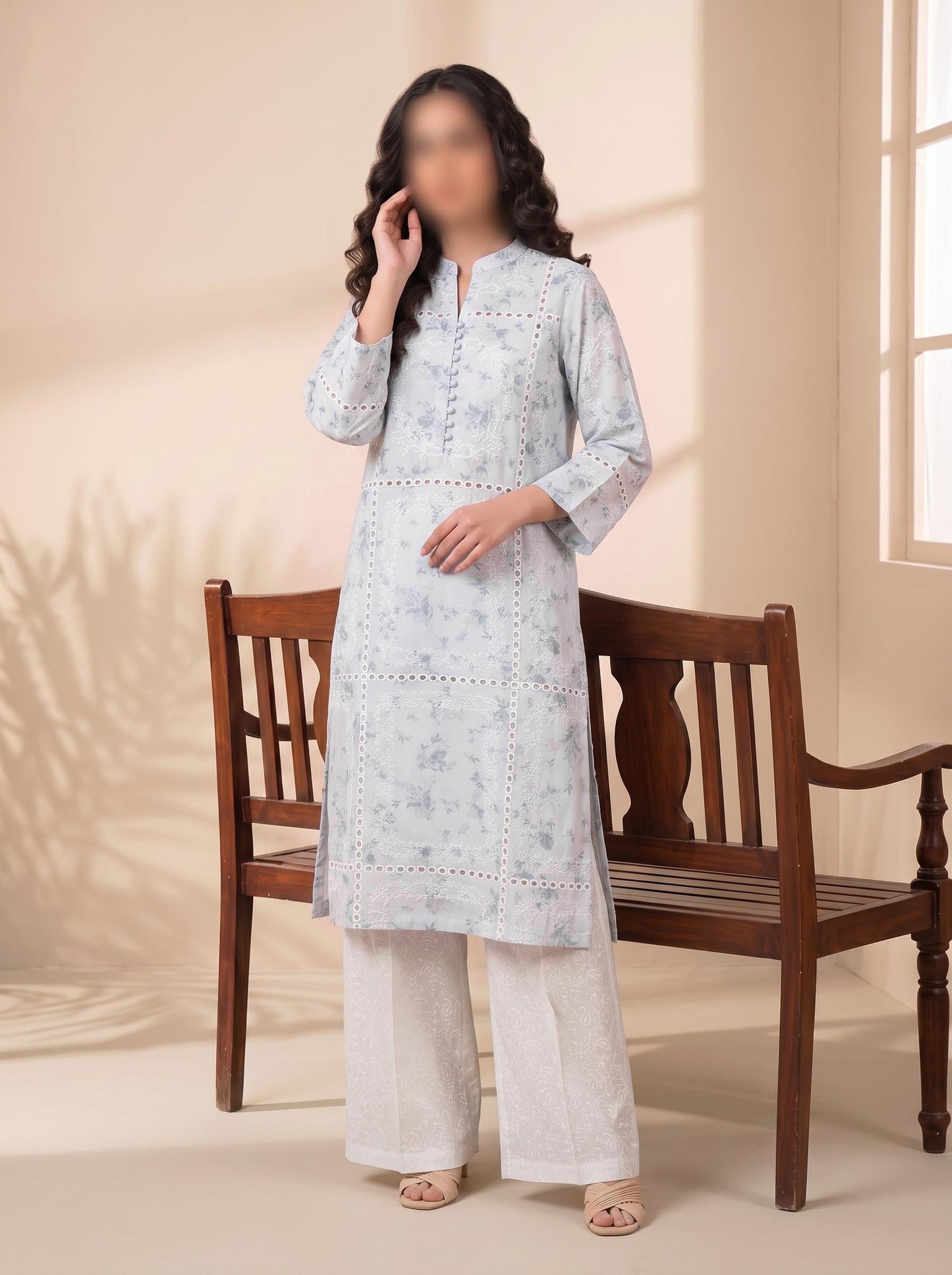Shirt – Printed Embroidered Lawn L1PE85 A