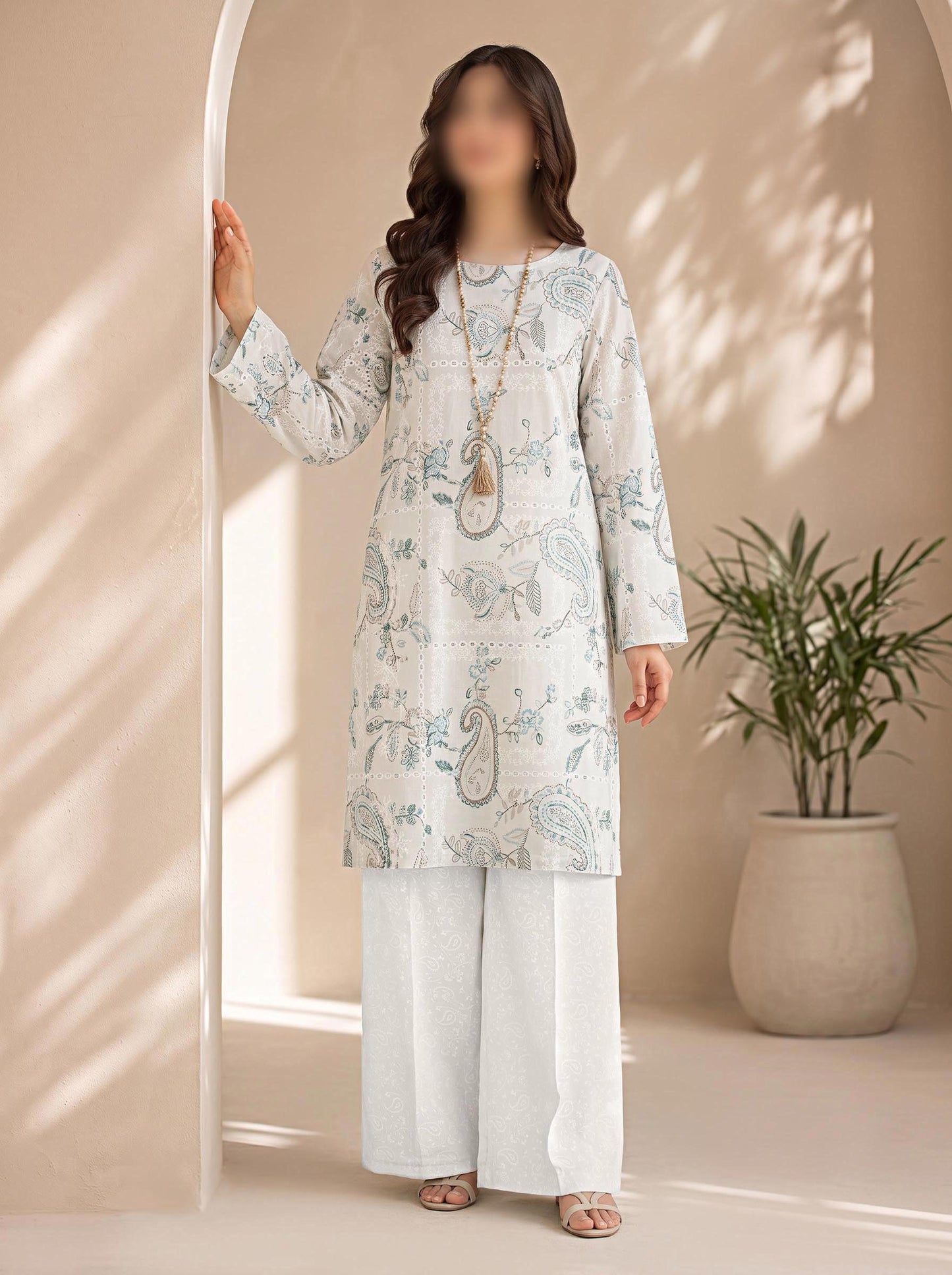 Shirt – Printed Embroidered Lawn L1PE94 A