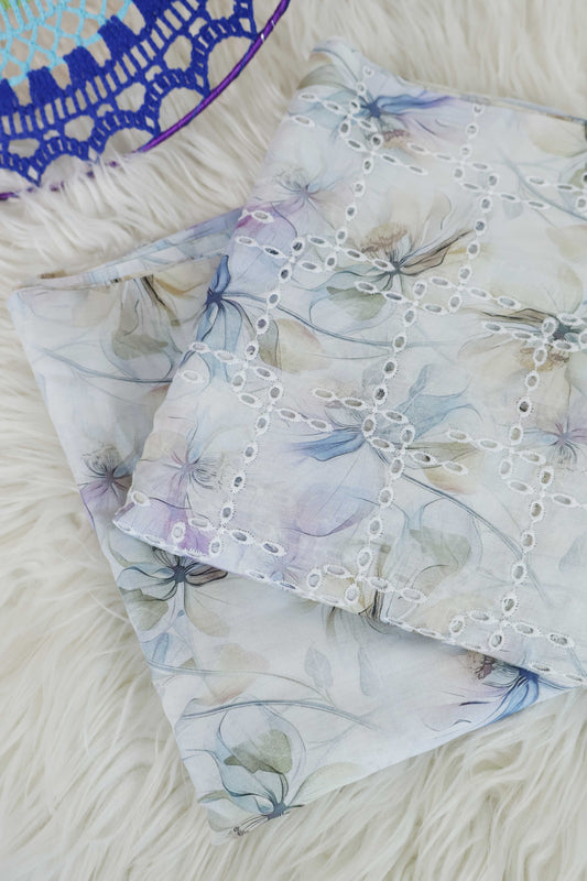 2Piece – Printed Embroidered Lawn EL2PSR114