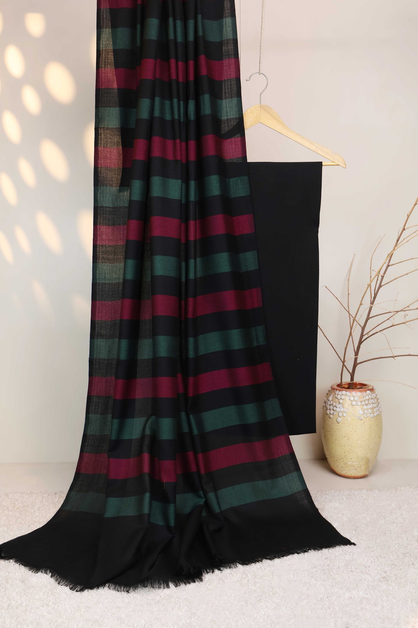 3Piece -Karandi with Rashmina Shawl KPP389
